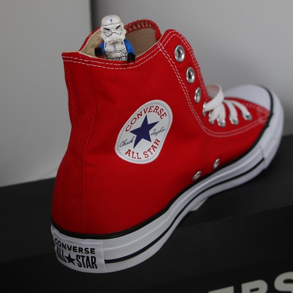 Converse Classic Red All Star High Tops - Picture 5 of 7